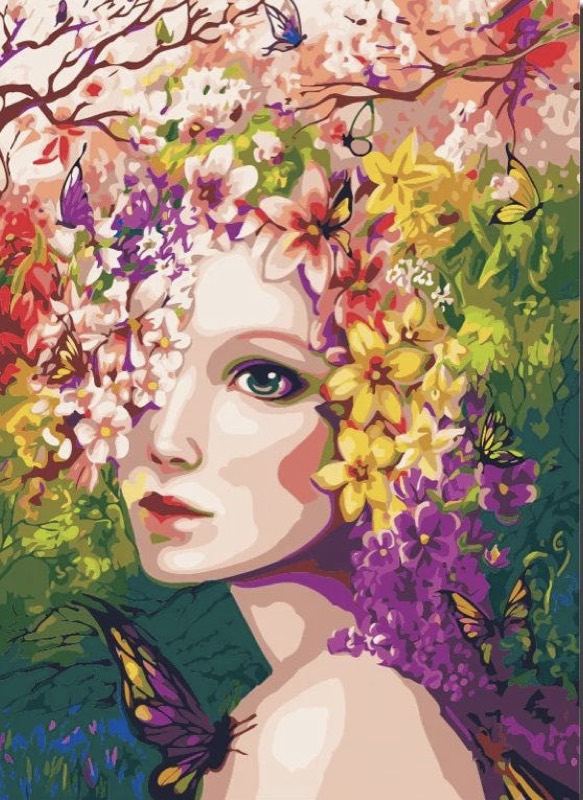 Flawless Beauty paint by numbers kit