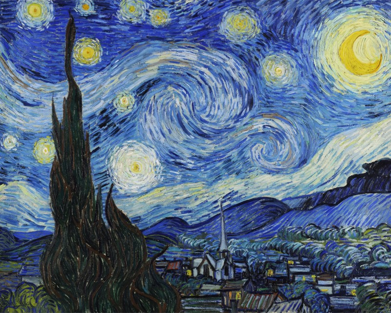 Starry Night paint by numbers kit