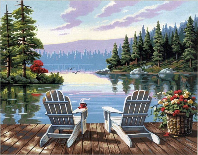 Perfect Morning Vibe paint by numbers kit