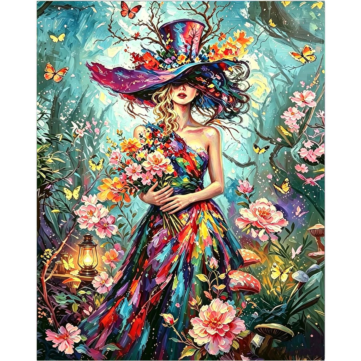 Secret Garden paint by numbers kit