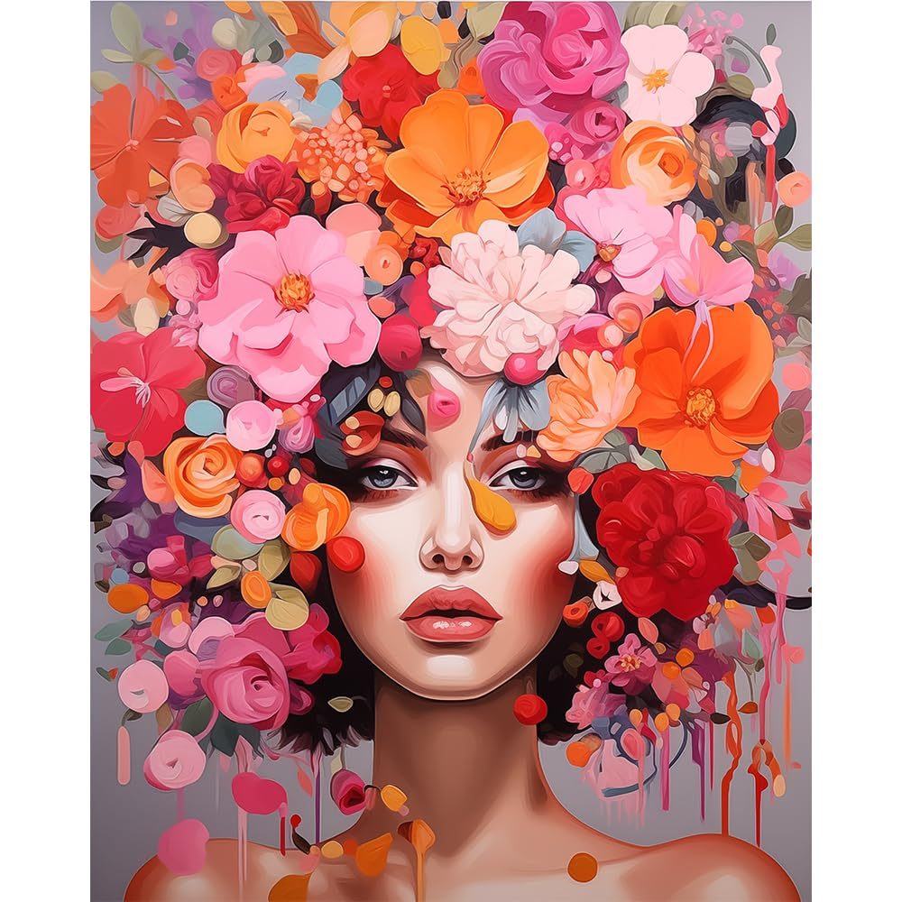Floral Crown paint by numbers kit