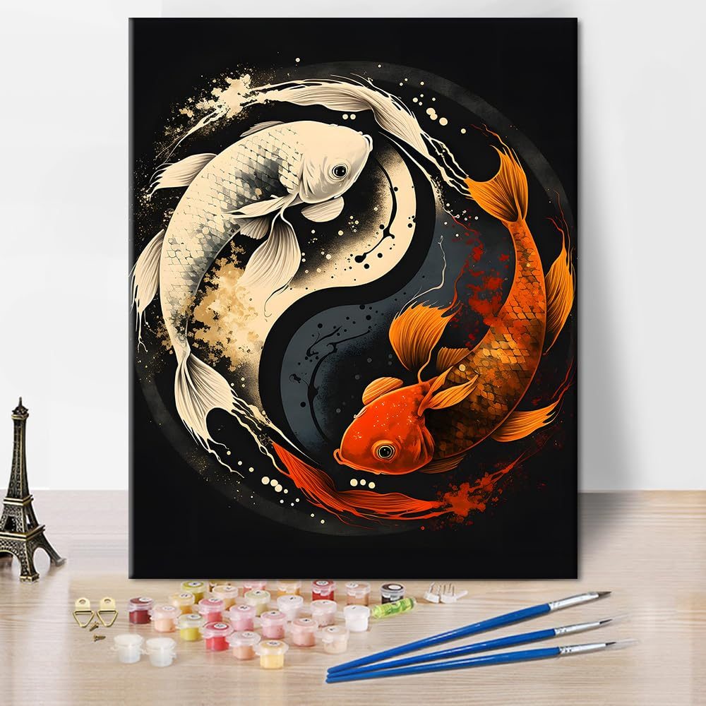Zen Koi paint by numbers kit