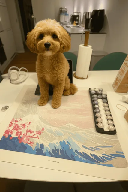 Paint-by-numbers community photo