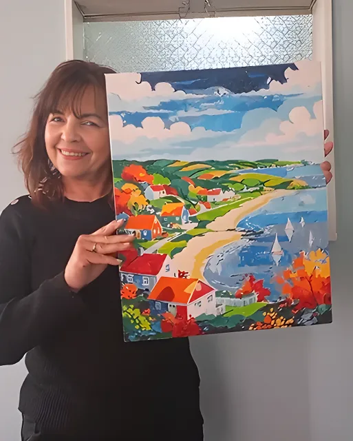 Paint-by-numbers community photo